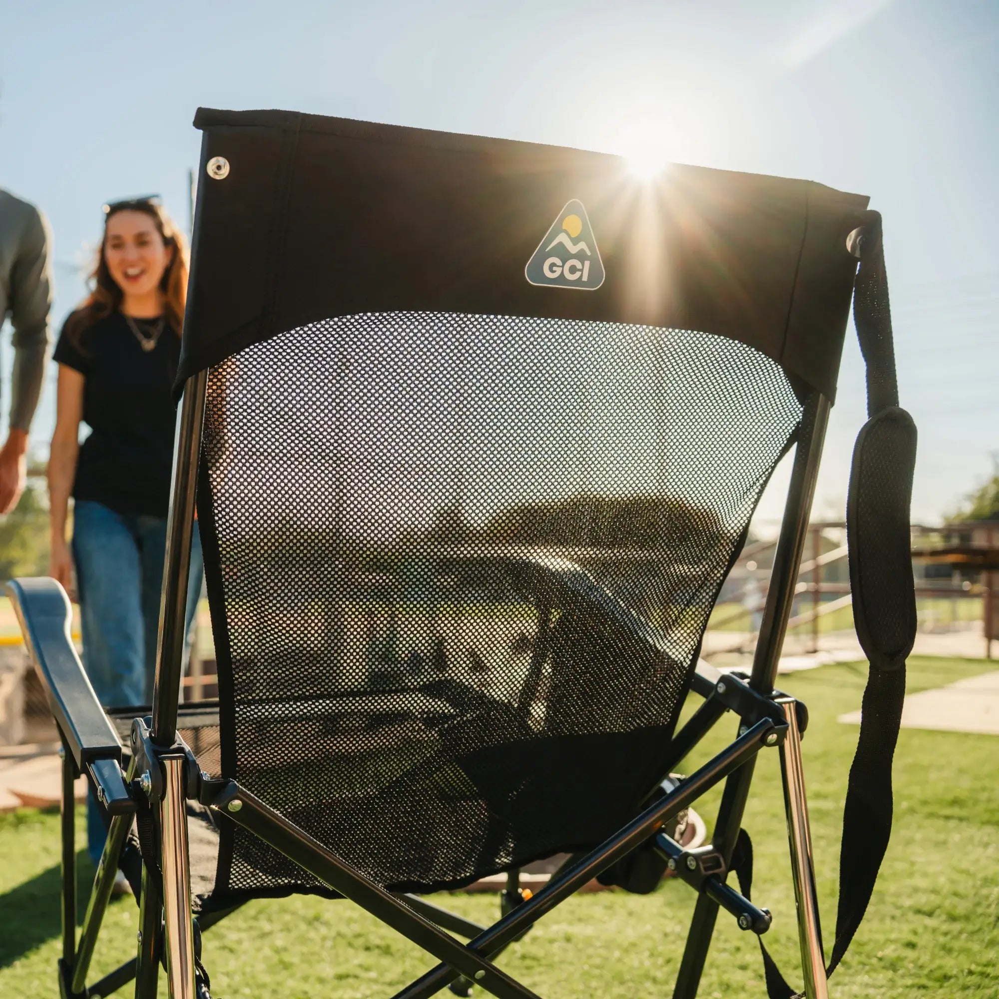 Luxury Camp BreezeRocker - Choice 504 - RoadTrip Rocker Smooth Motion Camp Chair Detail