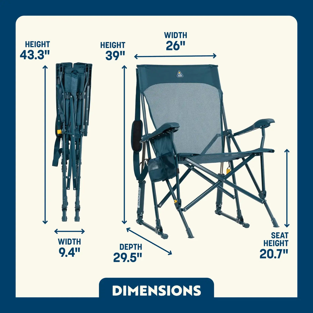 Luxury Camp BreezeRocker - Choice 504 - RoadTrip Rocker Smooth Motion Camp Chair Detail