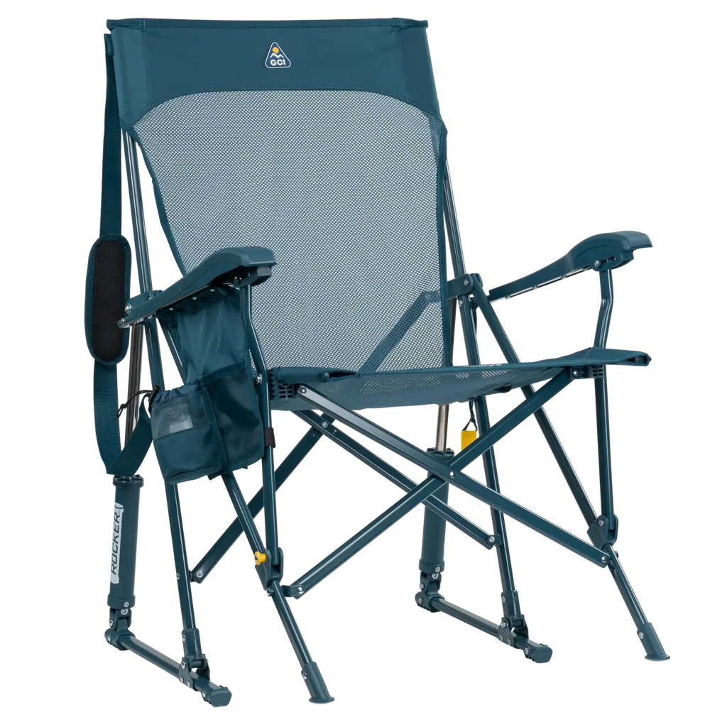 Luxury Camp BreezeRocker - Choice 504 - RoadTrip Rocker Smooth Motion Camp Chair - Teal