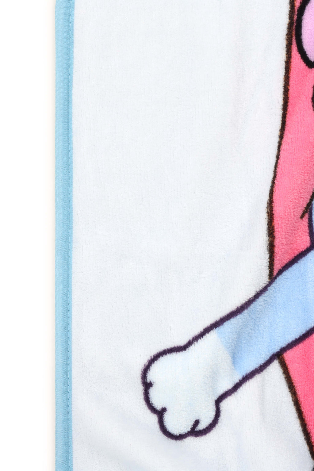 Decorative Knitted Family Kids Throw Blanket, Soft Coral Fleece, Multicolor, 46" x 60" - Lightweight Plush Warm Blanket for All Seasons Detail