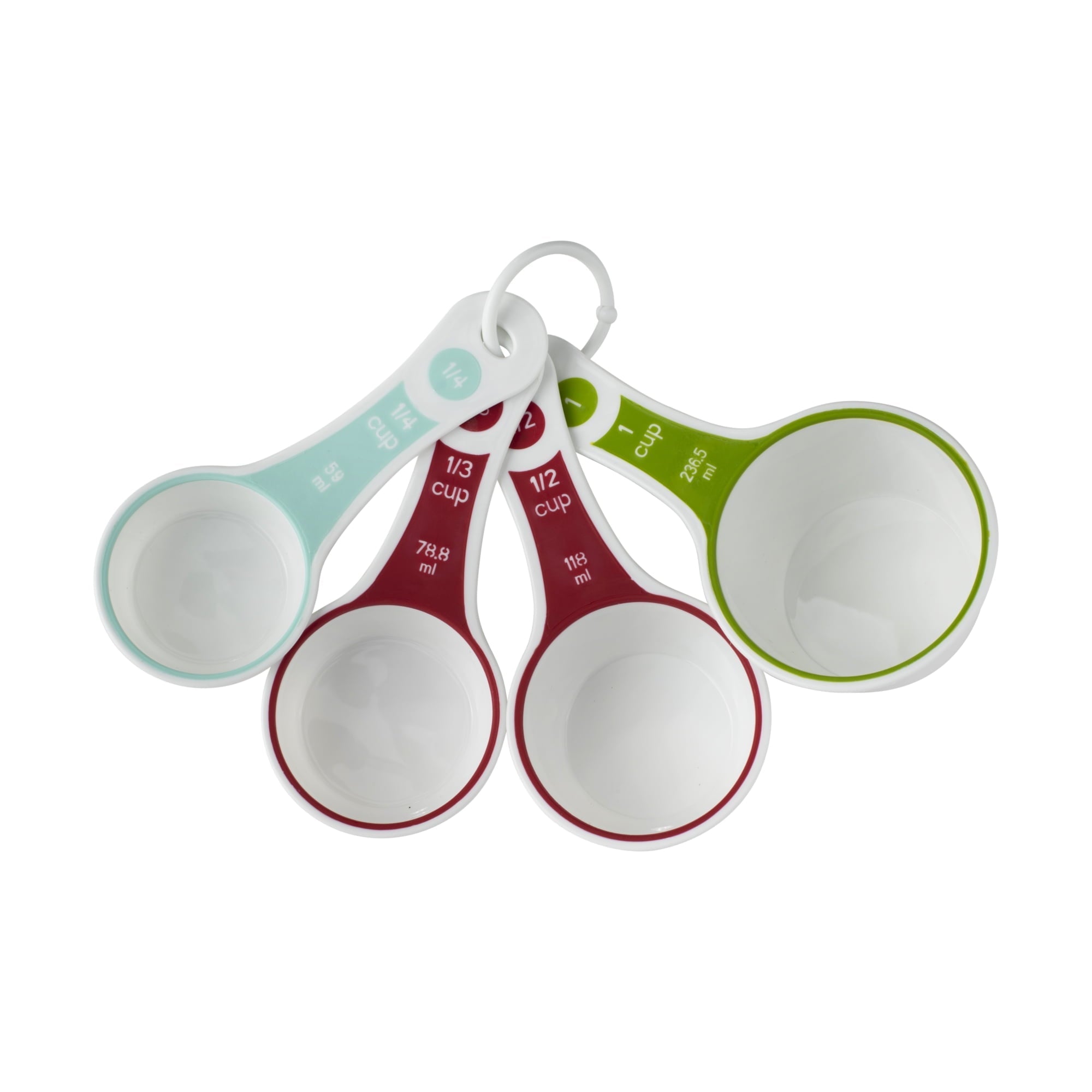 Innovative (3 pack) 4-Piece Measuring Cups Set, Multicolor - Premium Stainless Steel Garlic Presser & Peeler Detail