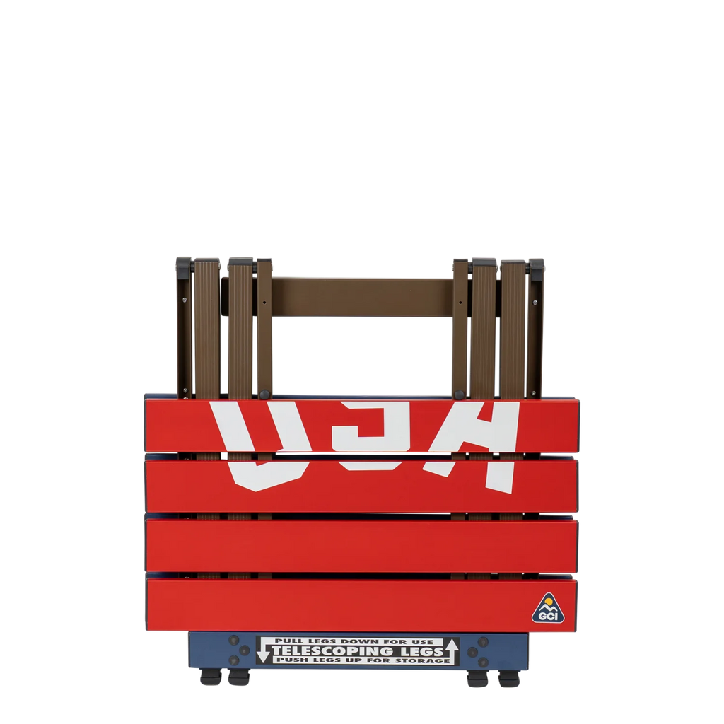 Heavy-Duty Grilling Compact Camp Table 20 - USA Anniversary Deluxe - Choice 757 - Multi-Functional Heavy-Duty Grilling Table Counter Detail