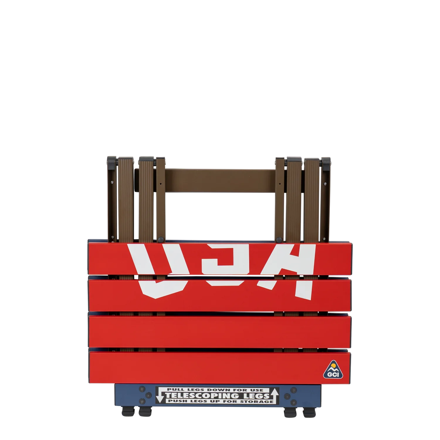 Heavy-Duty Grilling Compact Camp Table 20 - USA Anniversary Deluxe - Choice 757 - Multi-Functional Heavy-Duty Grilling Table Counter Detail