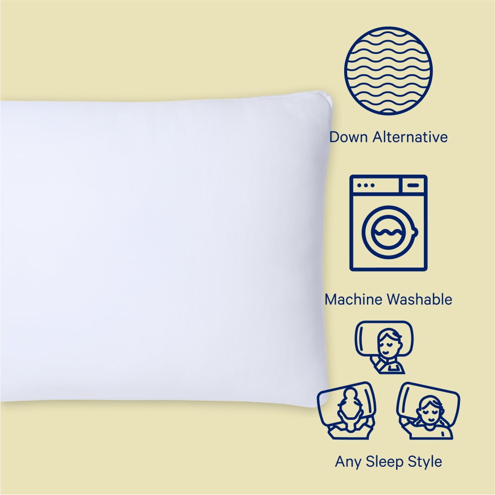 Ergonomic Memory Foam Sleep Essential Cooling Pillow, Standard - Decorative Throw Pillow Cushion for Sofa & Bed Detail