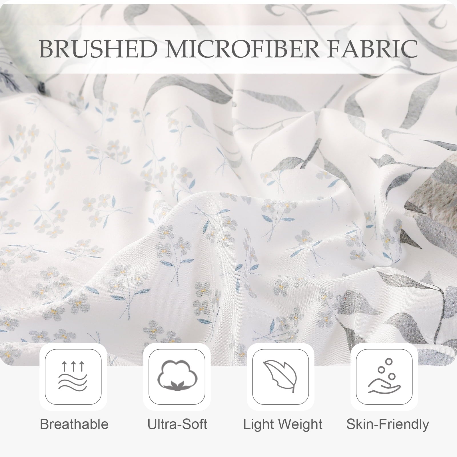 Fluffy Down Alternative 3-Piece Patchwork King Size Comforter Set, Microfiber Bedding Down Alternative Comforter for All Seasons with 2 Pillo... - Hypoallergenic Ultra-Fluffy Quilt for Winter Detail
