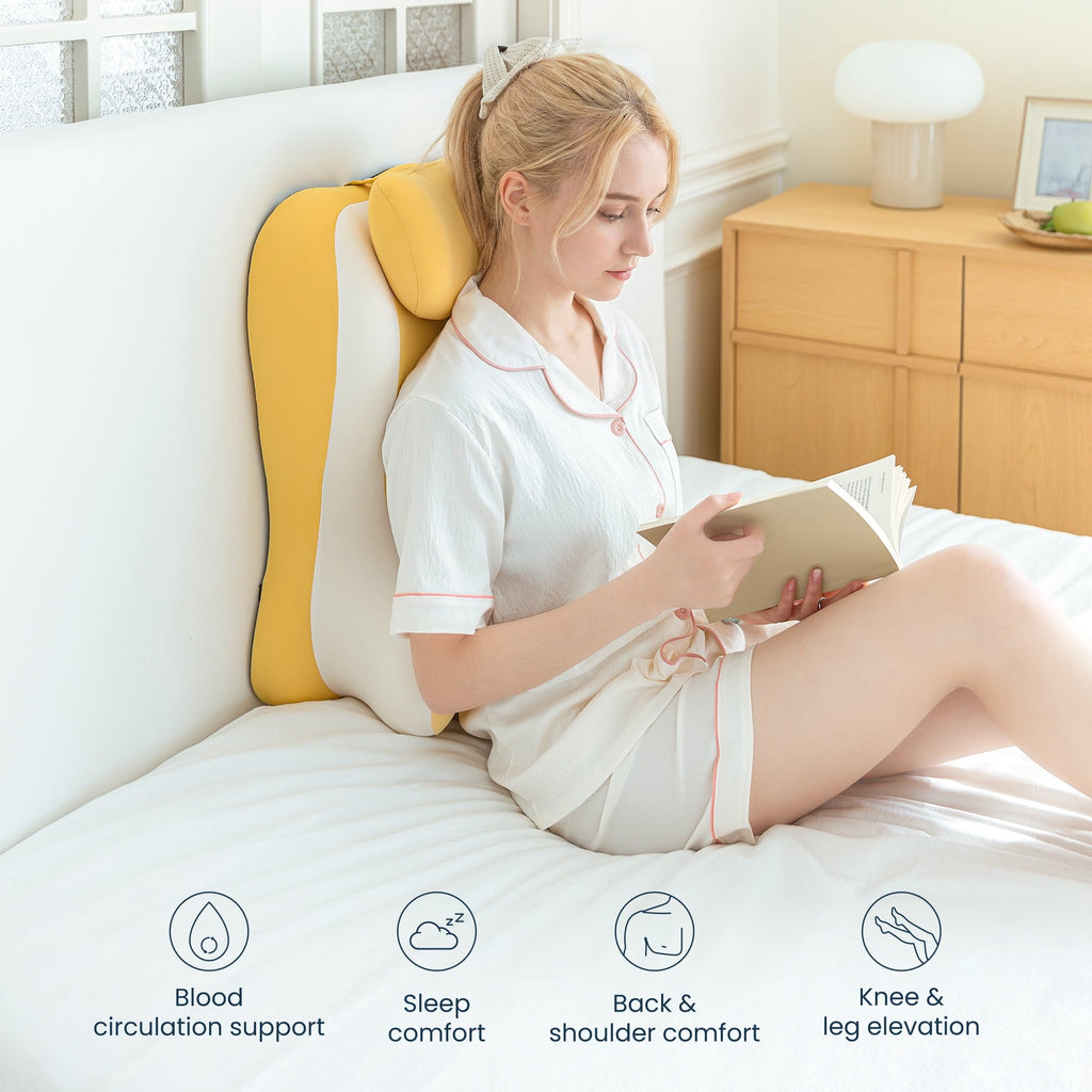 Ergonomic Memory Foam Memory Foam Reading Pillow, Multi-Position Support Bed Pillow for Petite Adults, Reading Tools, Fun Couple Pillows Pr... - Ergonomic Memory Foam Pillow for Neck Pain Support Detail