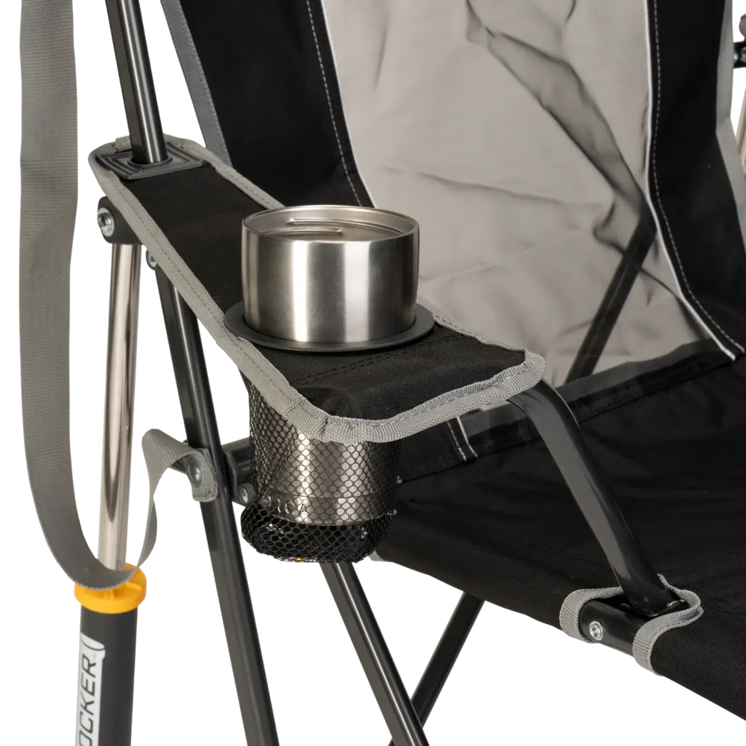 Premium All-Weather Comfort Pro Rocker - Choice 375 - Freestyle Rocker Portable Outdoor Folding Chair Detail