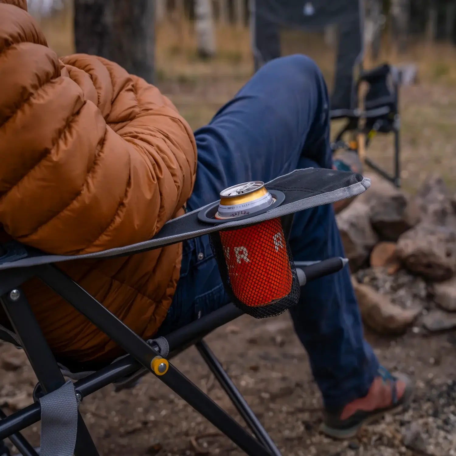 Premium All-Weather Comfort Pro Rocker - Choice 375 - Freestyle Rocker Portable Outdoor Folding Chair Detail