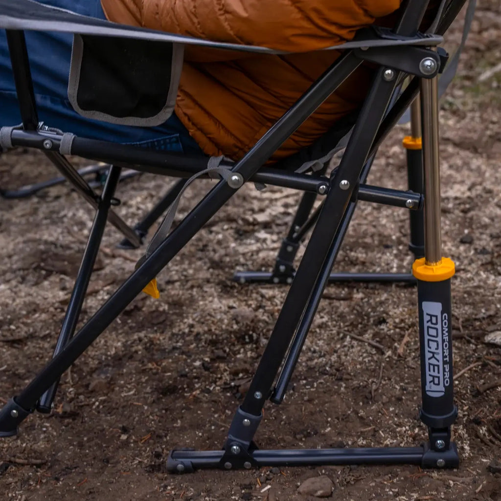 Premium All-Weather Comfort Pro Rocker - Choice 375 - Freestyle Rocker Portable Outdoor Folding Chair Detail