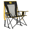 Premium All-Weather College Comfort Pro Rocker - Iowa Hawkeyes - Choice 249 - RoadTrip Rocker Smooth Motion Camp Chair - Default Title