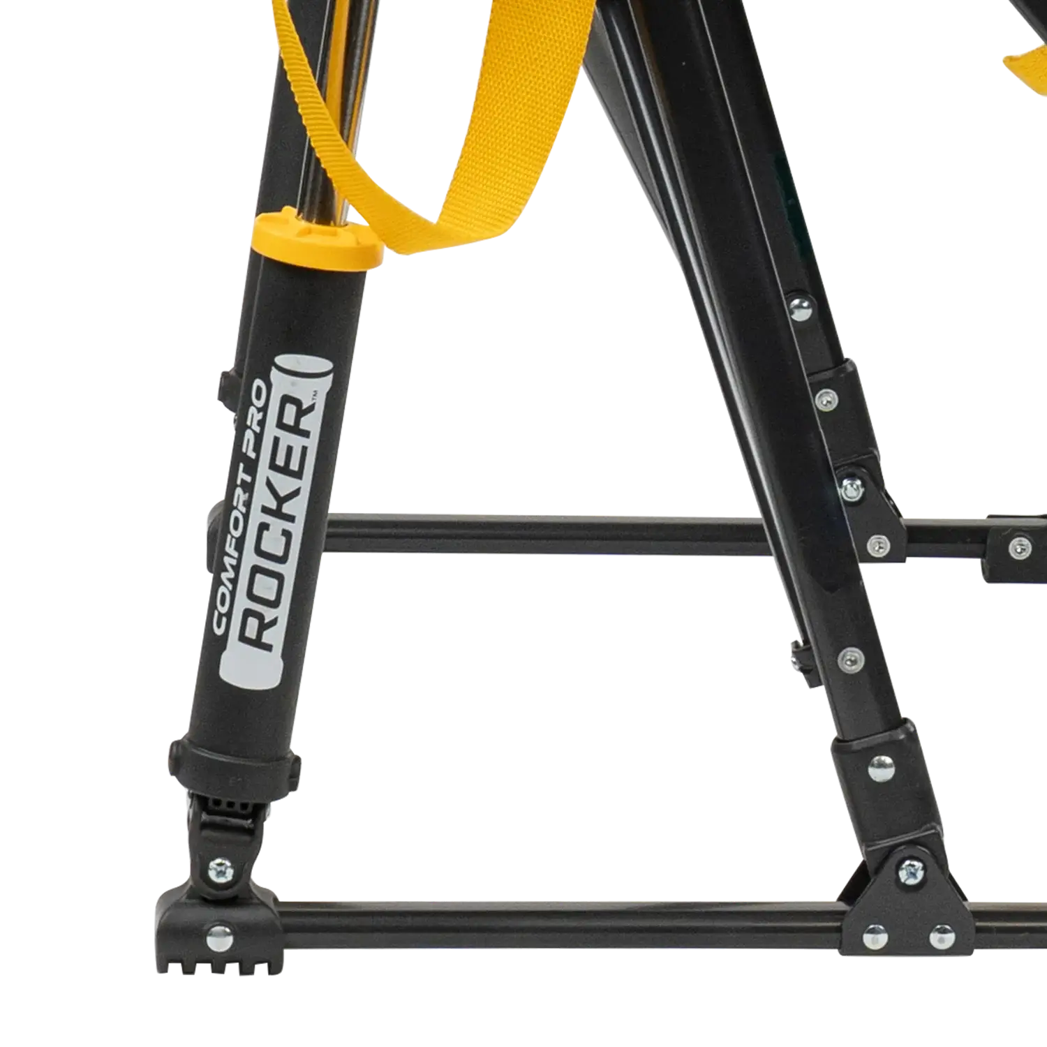 Premium All-Weather College Comfort Pro Rocker - Iowa Hawkeyes - Choice 249 - RoadTrip Rocker Smooth Motion Camp Chair Detail