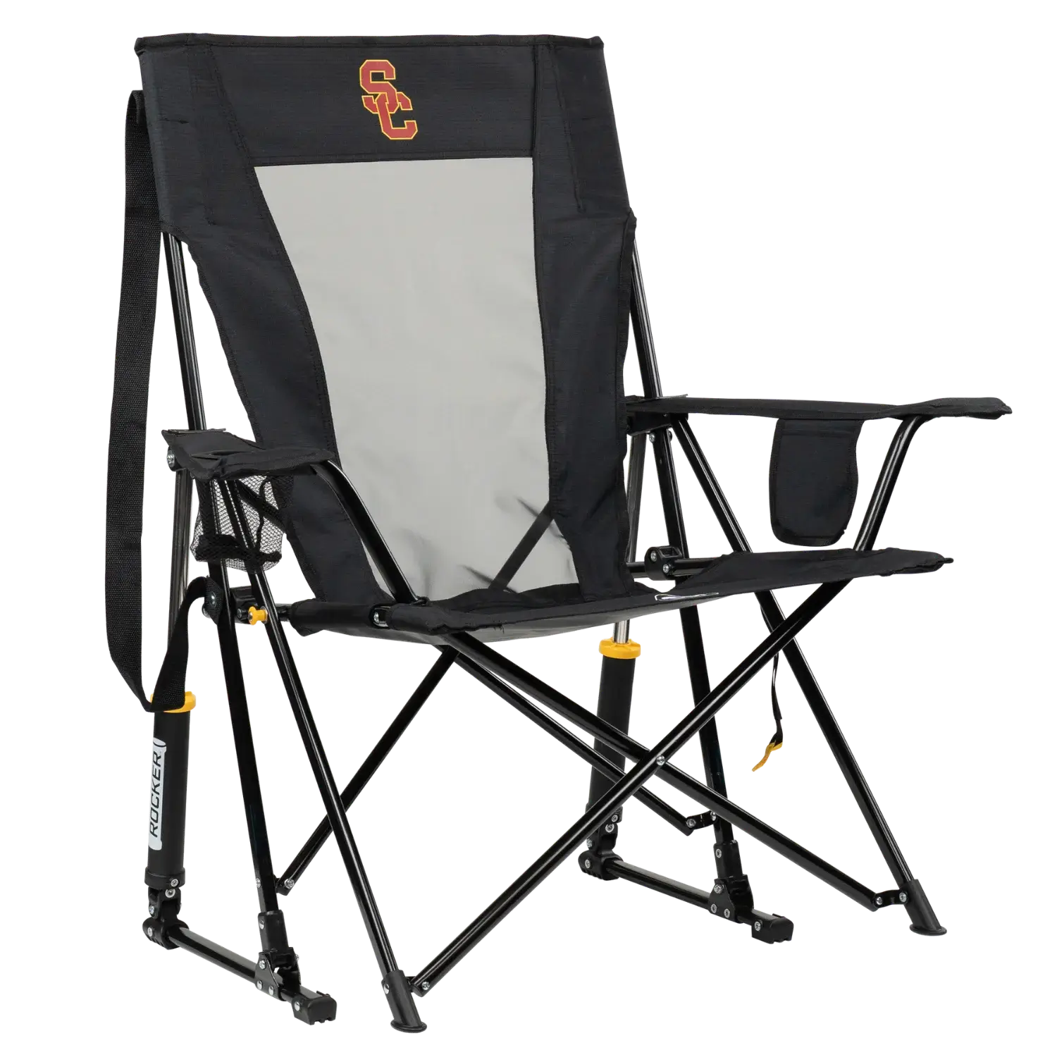 Luxury Camp College Comfort Pro Rocker - USC Trojans - Choice 856 - RoadTrip Rocker Smooth Motion Camp Chair - Default Title