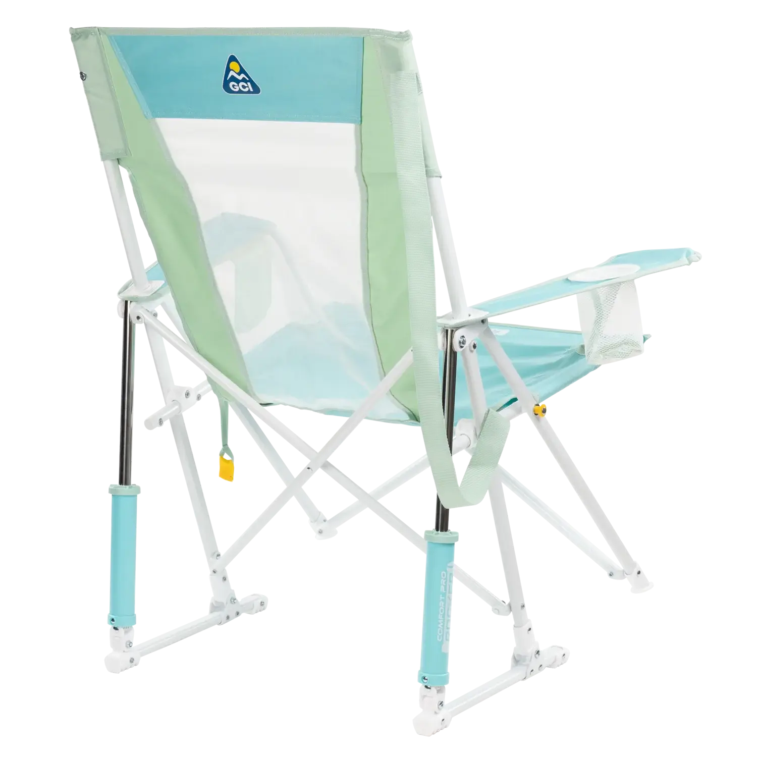 Premium All-Weather Comfort Pro Rocker - Choice 375 - Freestyle Rocker Portable Outdoor Folding Chair Detail