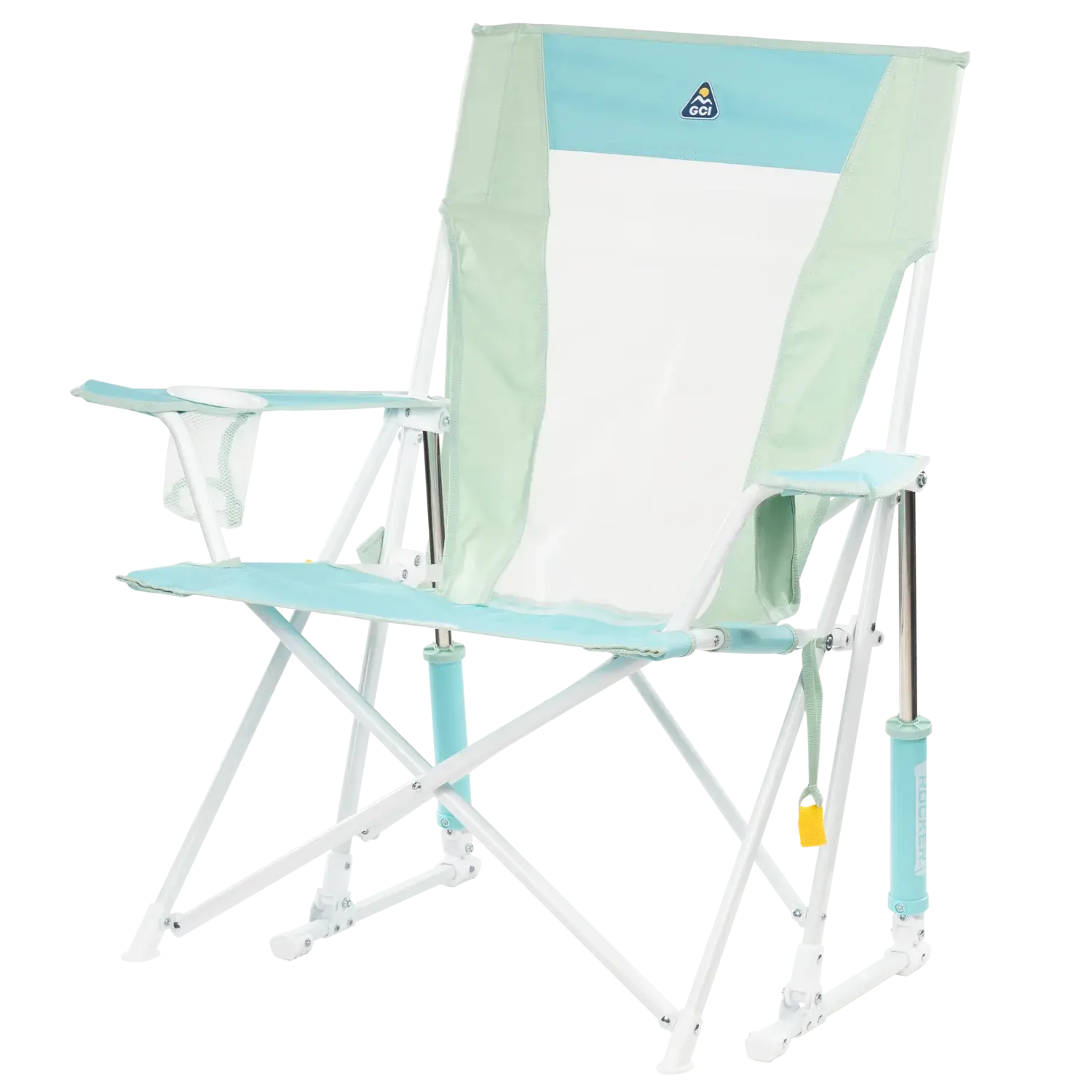 Premium All-Weather Comfort Pro Rocker - Choice 375 - Freestyle Rocker Portable Outdoor Folding Chair Detail