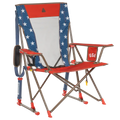 Luxury Camp Comfort Pro Rocker - USA Anniversary Deluxe - Choice 424 - Patented Spring-Action Rocking Chair for Camping - Default Title