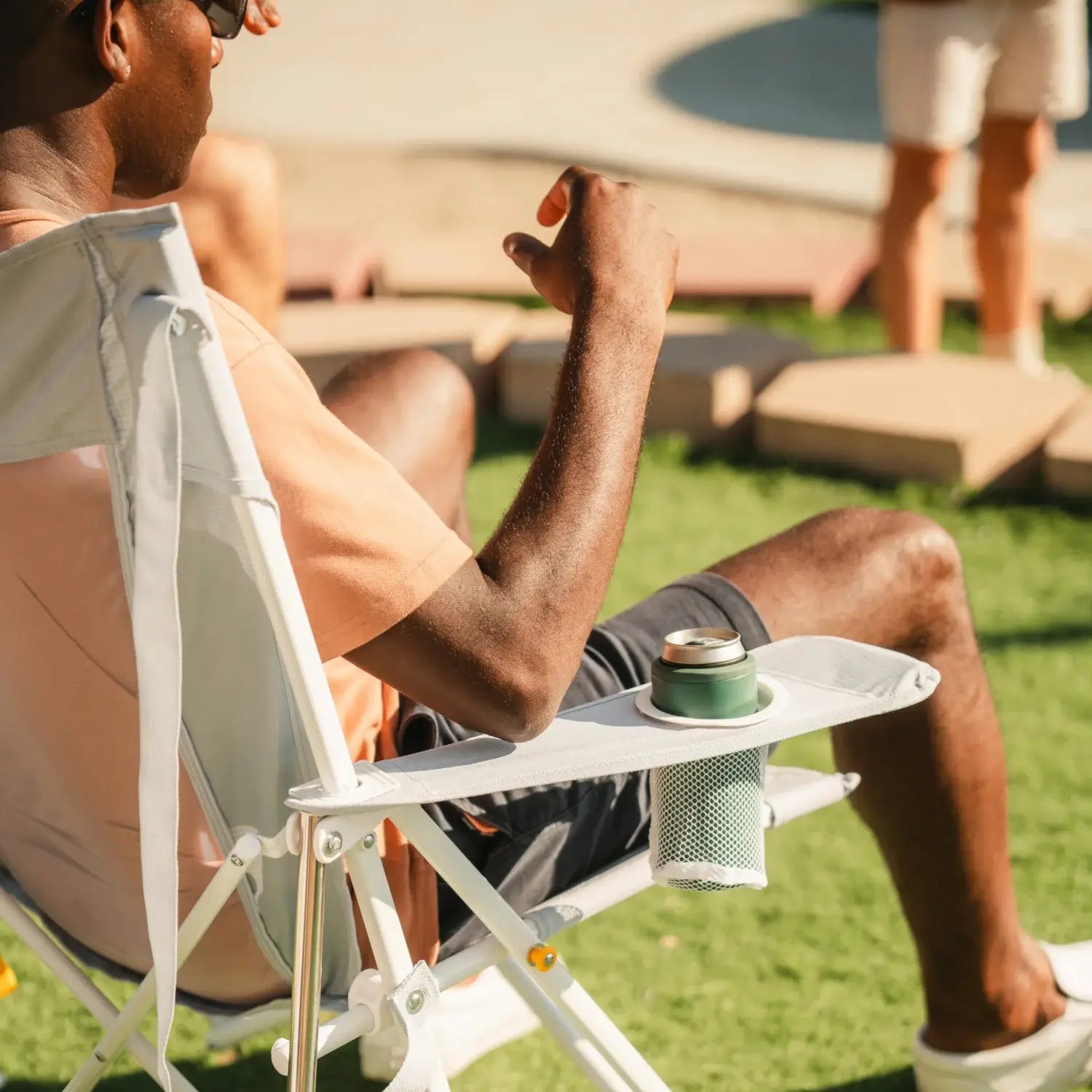 Smooth Motion Comfort Pro Rocker XL - Choice 107 - Freestyle Rocker Portable Outdoor Folding Chair Detail
