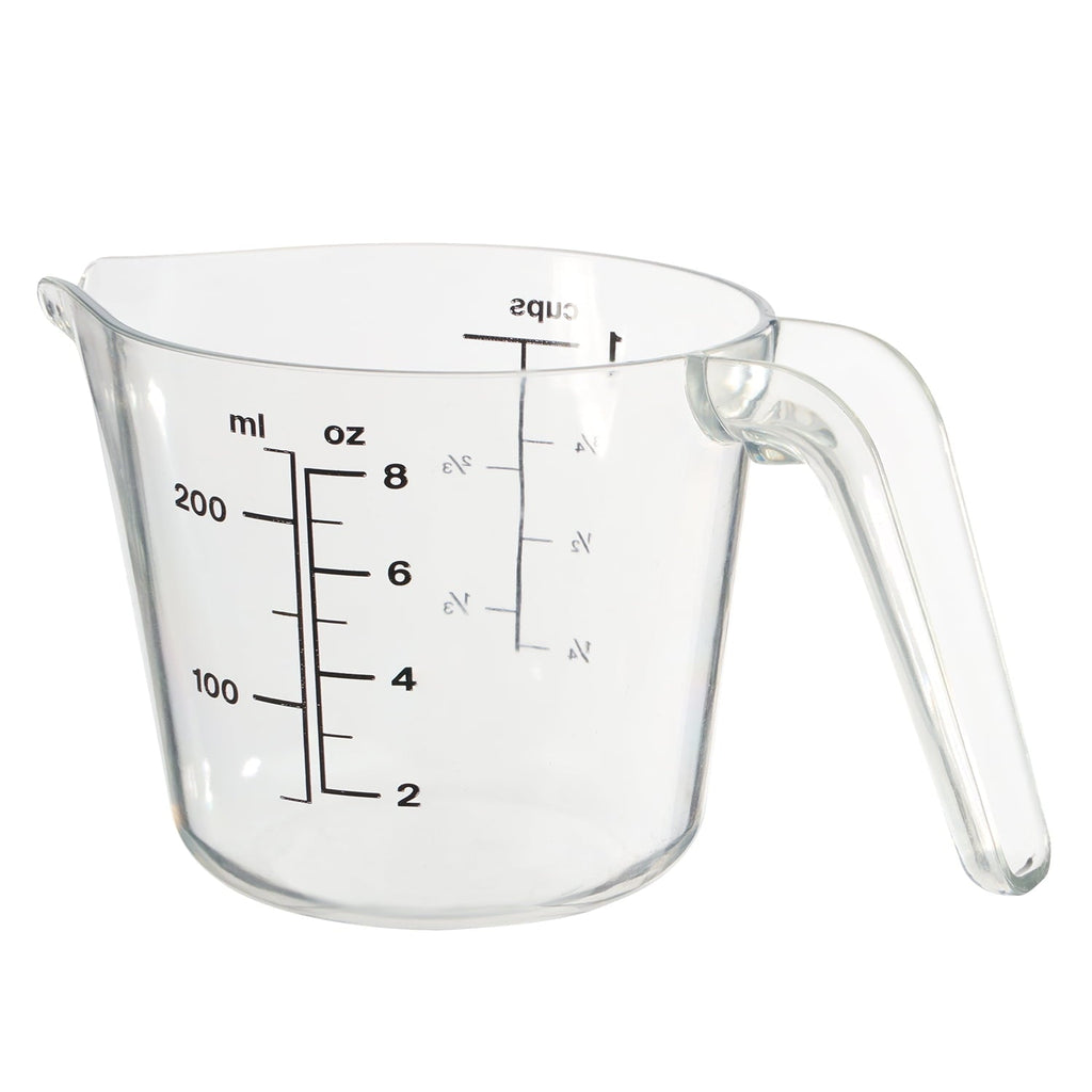 Ergonomic Manual 1 Cup Large Spout Plastic Measuring Cup, Clear - Multi-Functional Manual Food Chopper & Slicer Detail