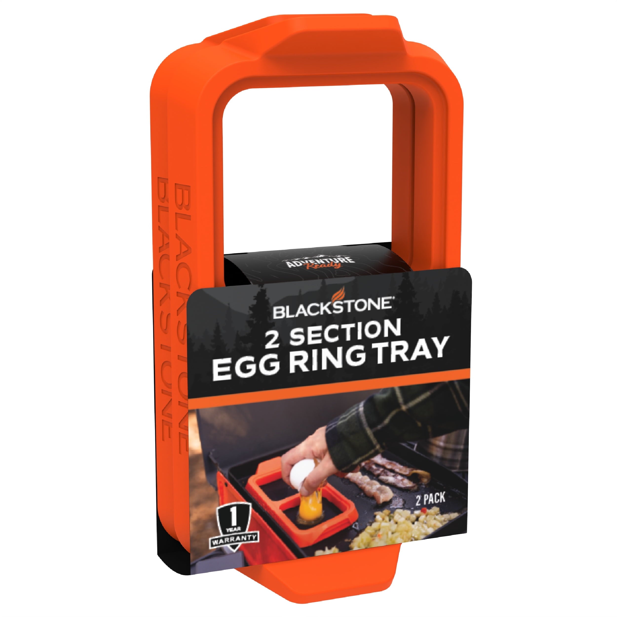 Professional Grade Silicone Egg Ring Tray Set with Heat-Resistant Handles, 2-Piece - Heavy Duty Stainless Steel Kitchen Shears Detail