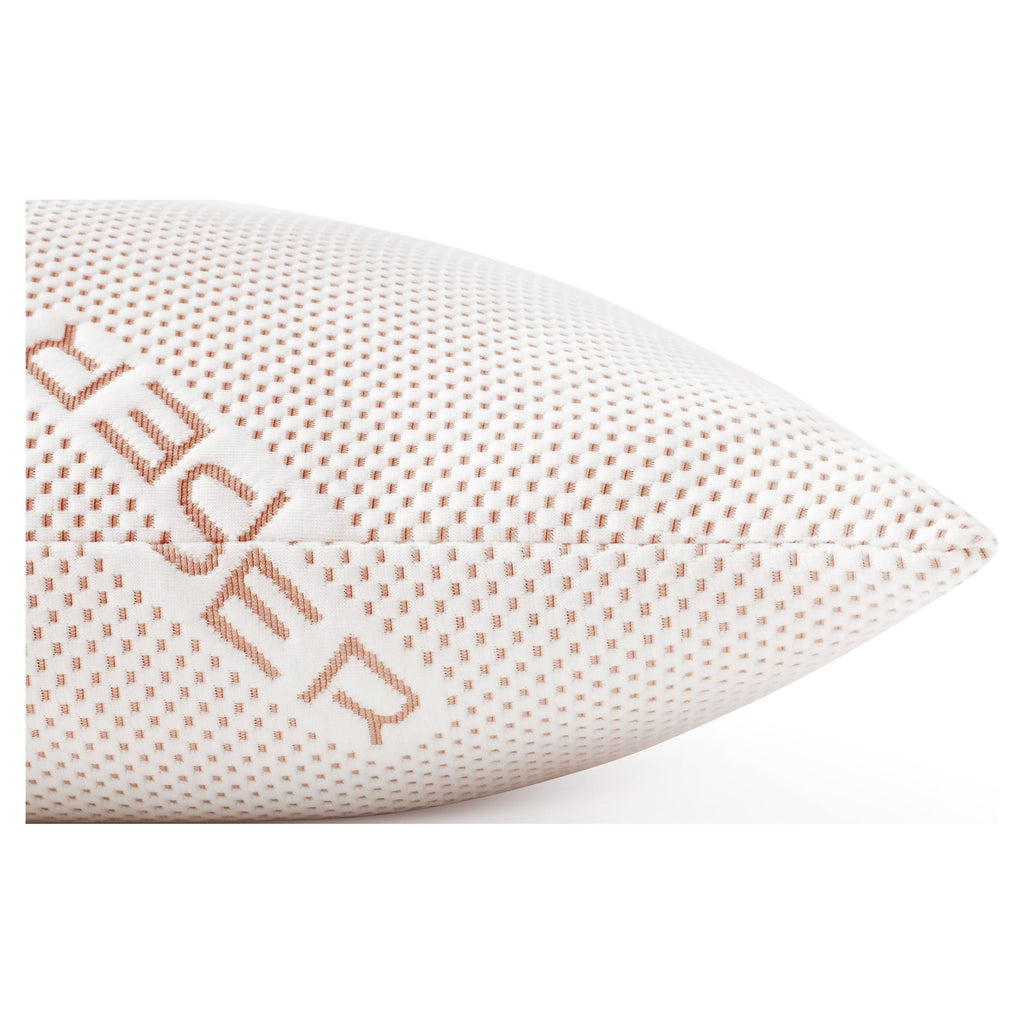 Ergonomic Memory Foam Copperloft King Bed Pillow, 2 Pack, Hypoallergenic - Ergonomic Memory Foam Pillow for Neck Pain Support Detail