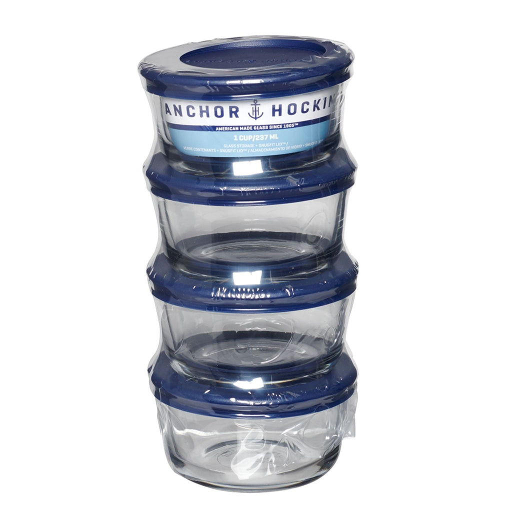 Deliciously Squishy Glass Food Storage Containers with Lids, 1 Cup Round, Set of 4 - Deliciously Soft Cupcake Sensory Glob Detail