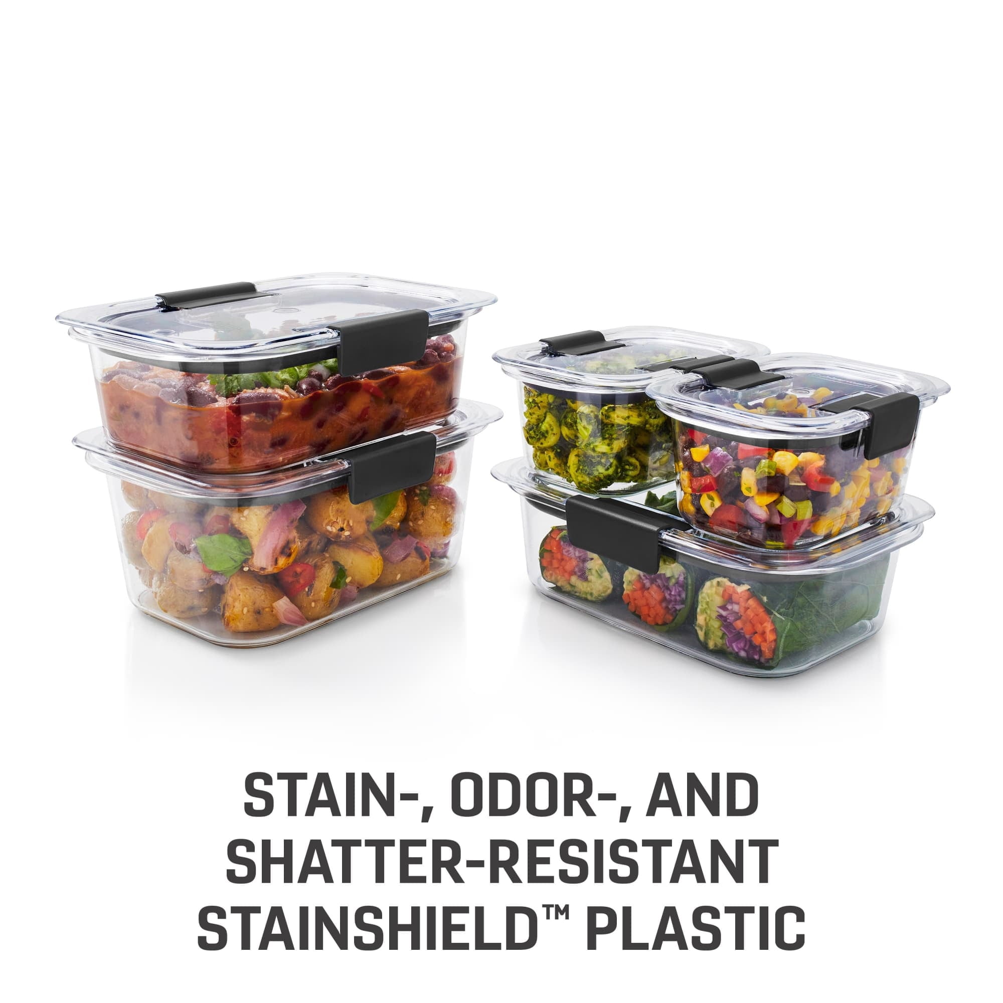 Playful Geometric 10-Piece Set, Leak-Proof and Clear Food Storage Containers - Squishy Dohnut Sweet Treat Shaped Stress Toy Detail