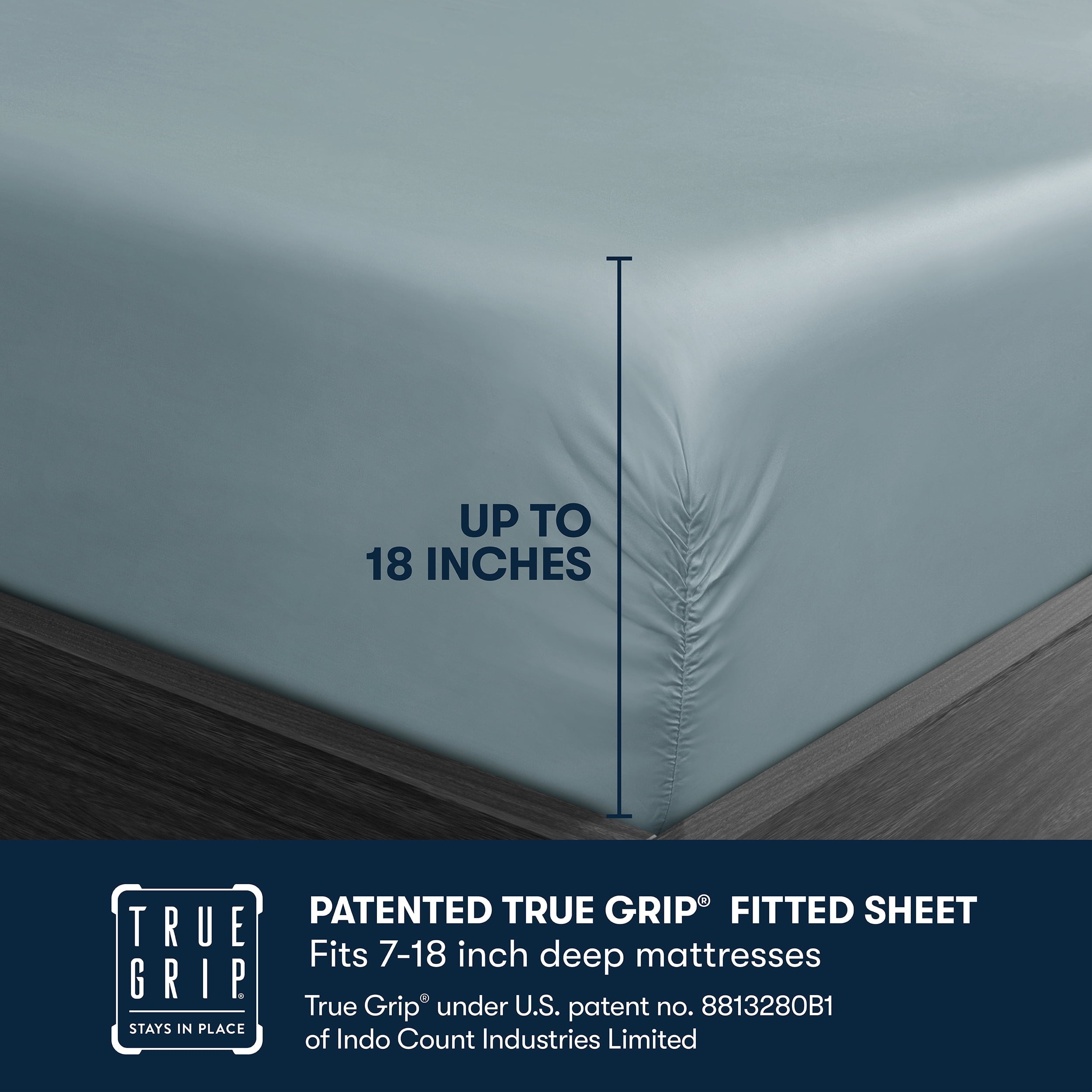 Cooling Sateen 6-Piece 800 Thread Count Lead Cotton Rich Adult Bed Sheet Set, King - Deep Pocket - Breathable Egyptian Cotton Flat & Fitted Sheets Detail