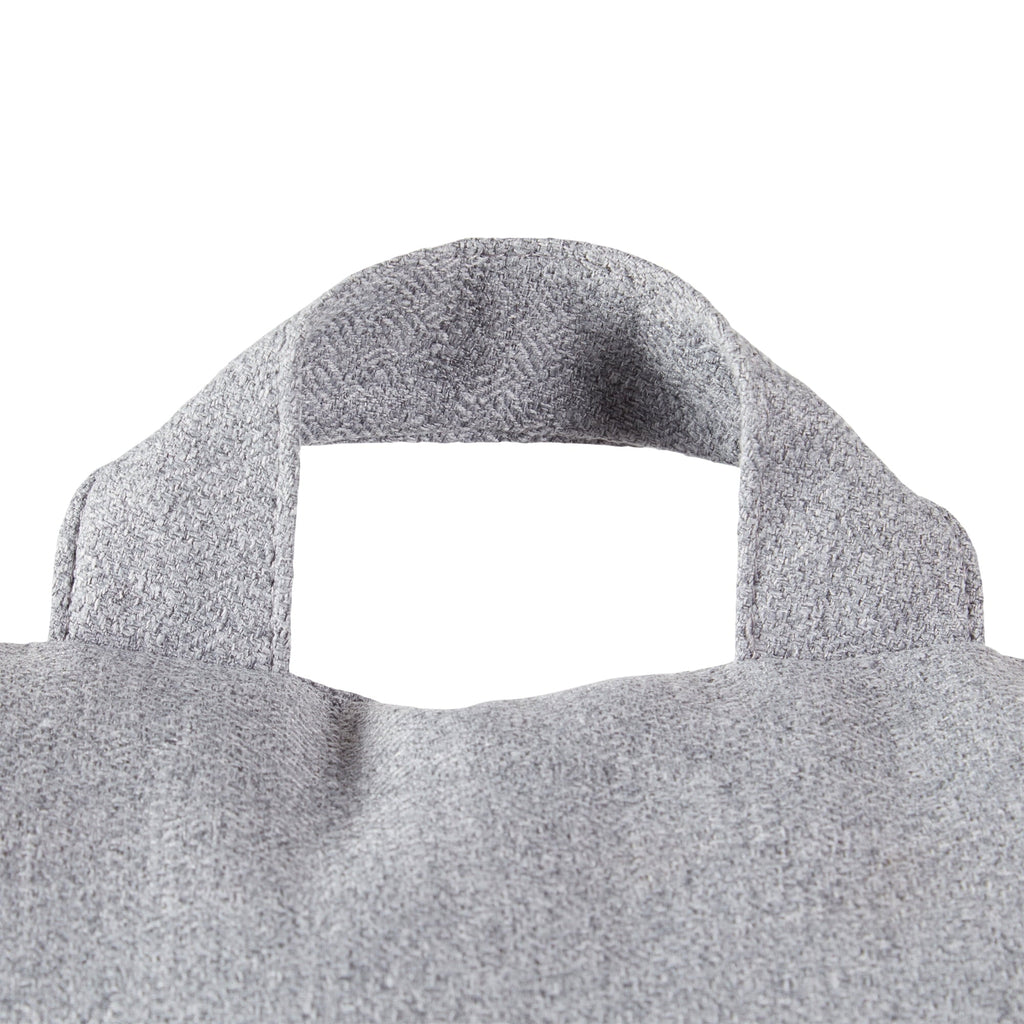 Orthopedic Support Jumbo Cement Gray Polyester Bed Rest Pillow - Orthopedic Shredded Foam Bed Pillow Set Detail