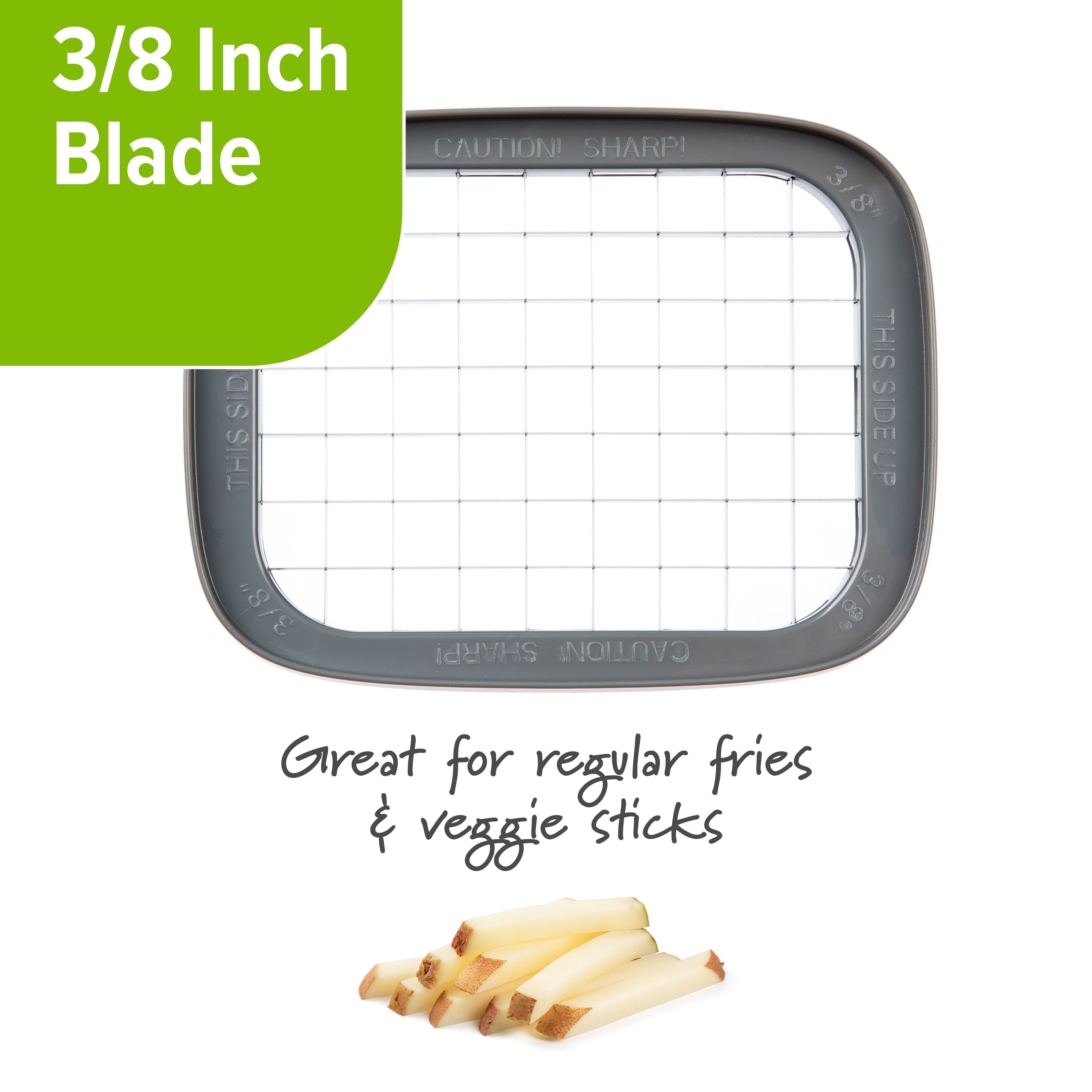 Premium Kitchen 3-in-1 Deluxe French Fry Cutter - Kitchen Gadget Tool for Quick Food Prep Detail