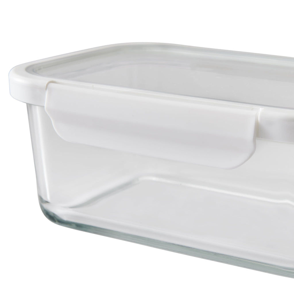 Playful Geometric 4Cup Rectangle Glass Food Storage Container with Tritan Lid. Set of 2, 4 Pieces, Designed to H... - Fun Food Fidget Cookie Squishable Toy Detail