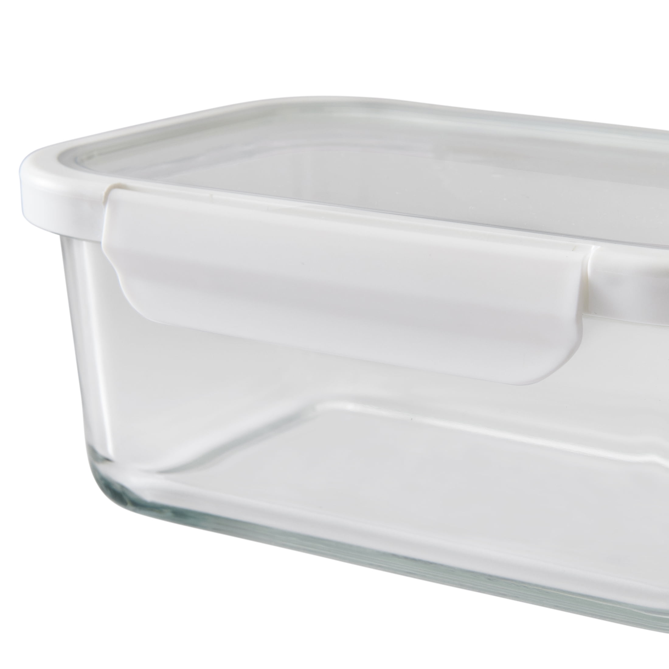 Playful Geometric 4Cup Rectangle Glass Food Storage Container with Tritan Lid. Set of 2, 4 Pieces, Designed to H... - Fun Food Fidget Cookie Squishable Toy Detail