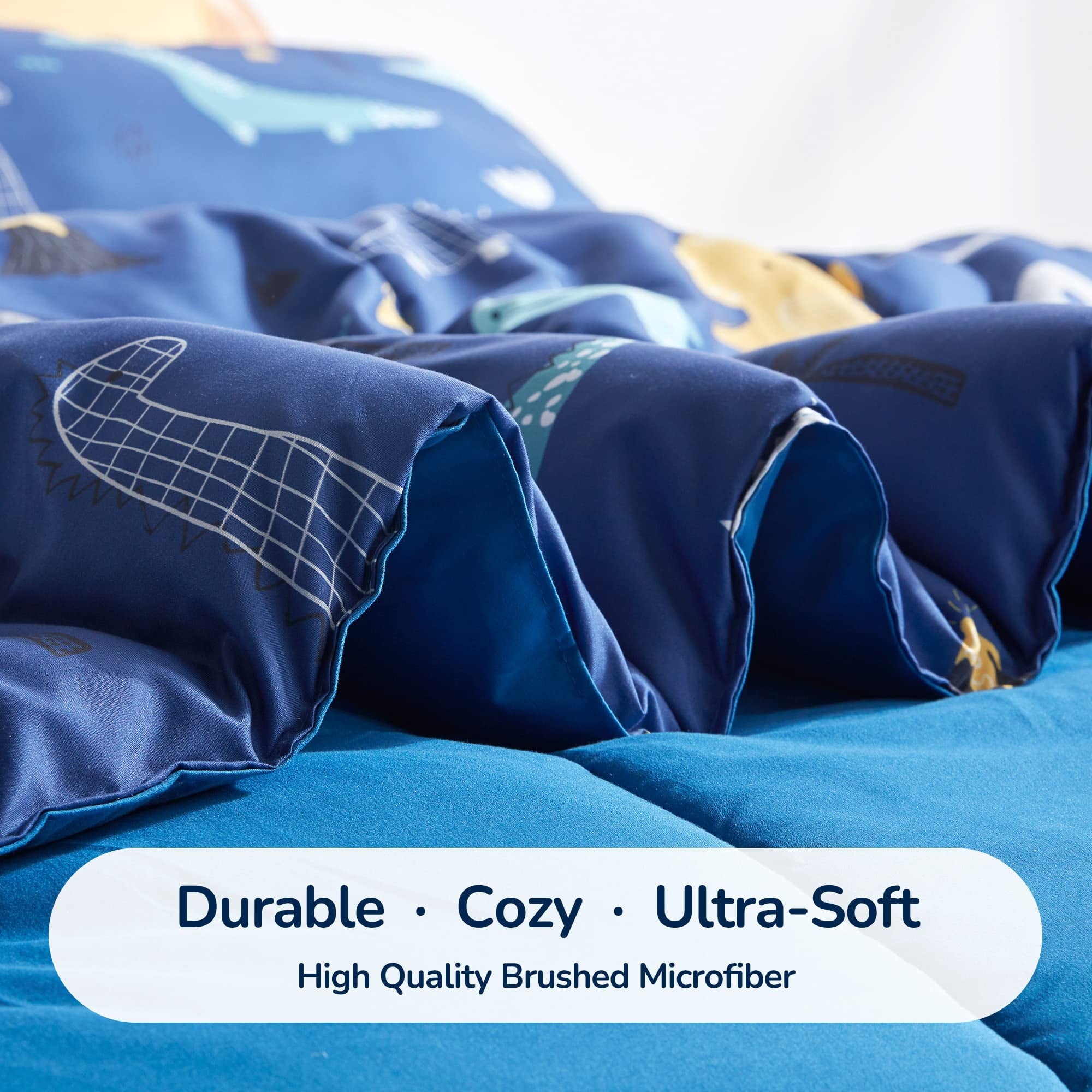 Heavyweight Warmth Kids Bedding Comforter Set Twin/Twin Xl Size - Super Soft & Cute Printed 2-Piece Comforter Set All Seasons for Boys, ... - Hypoallergenic Ultra-Fluffy Quilt for Winter Detail