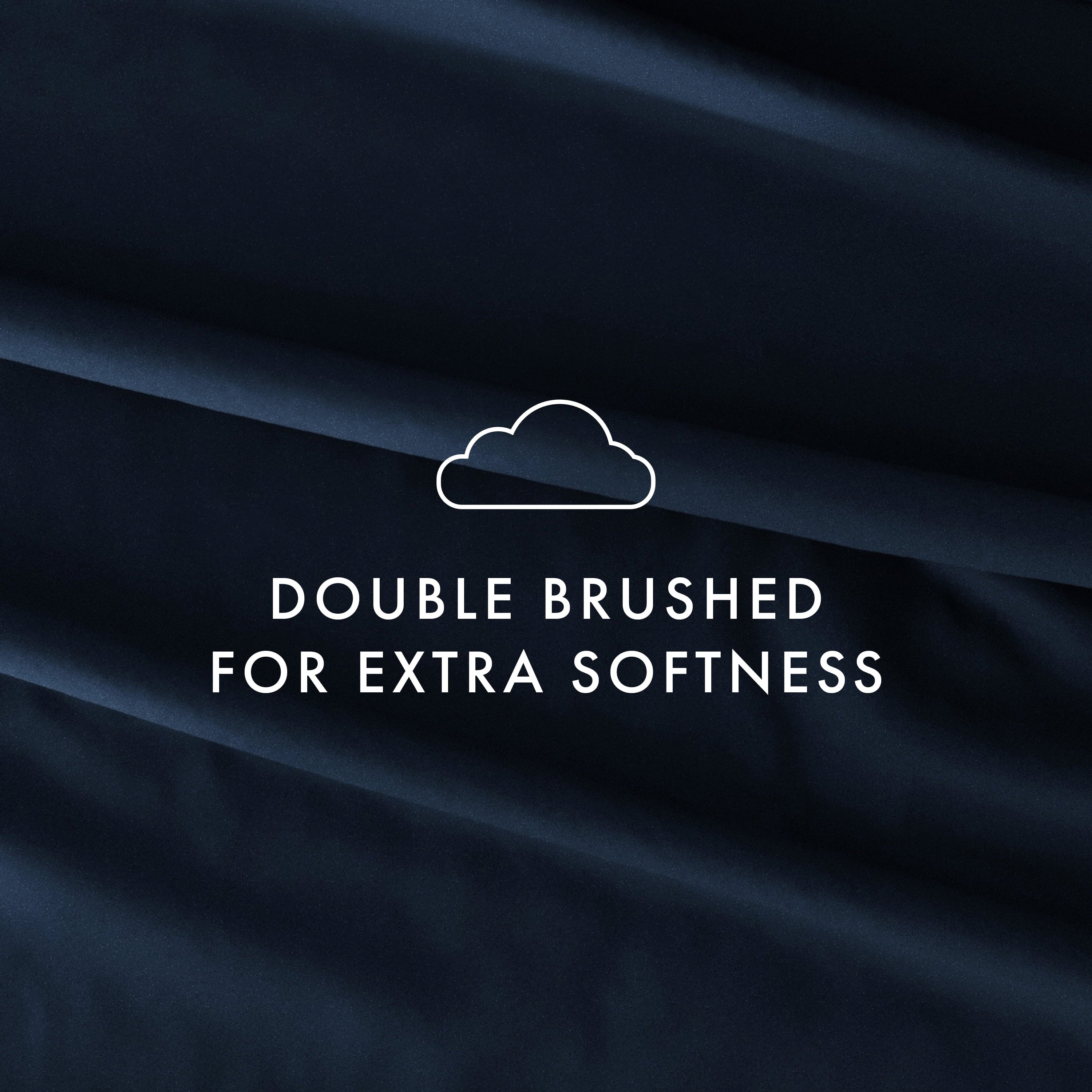 Wrinkle-Resistant 4 Piece Solid Microfiber Bed Sheet Set, Navy, Queen - Cooling Hotel Quality Bedding Sheets and Pillowcases Detail
