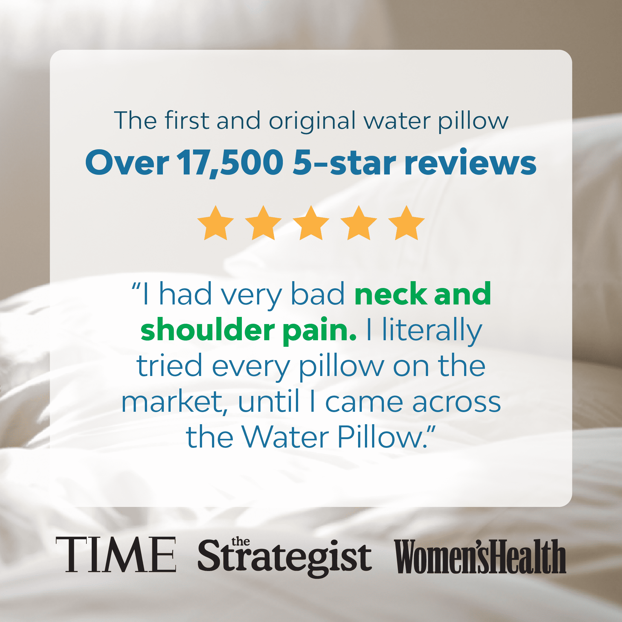 Orthopedic Support Memory Foam Water Pillow - Adjustable Pillow for Neck Pain Relief, Pillow for Side, Back, and Stomach Sleepers, The O... - Orthopedic Shredded Foam Bed Pillow Set Detail
