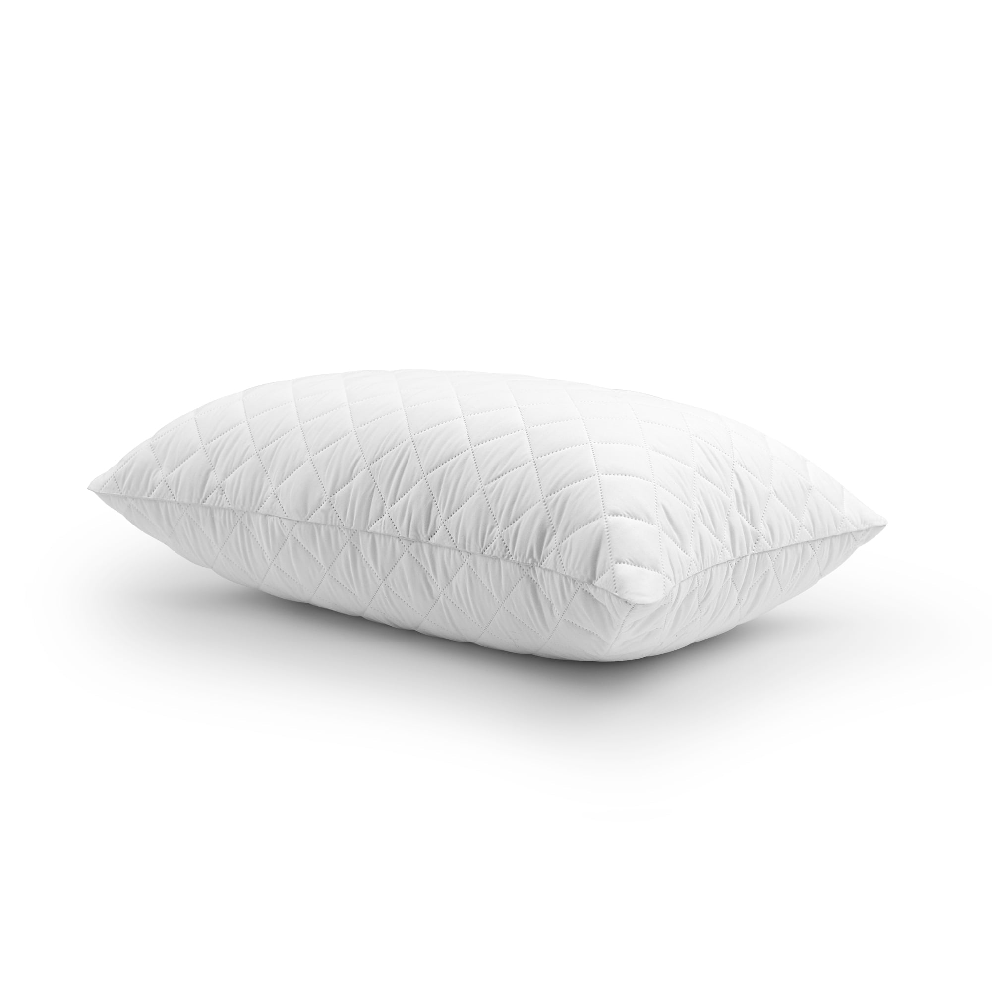 Decorative Plump Memory Foam Cluster Bed Pillow, Standard Queen, 2 Pack - Orthopedic Shredded Foam Bed Pillow Set Detail
