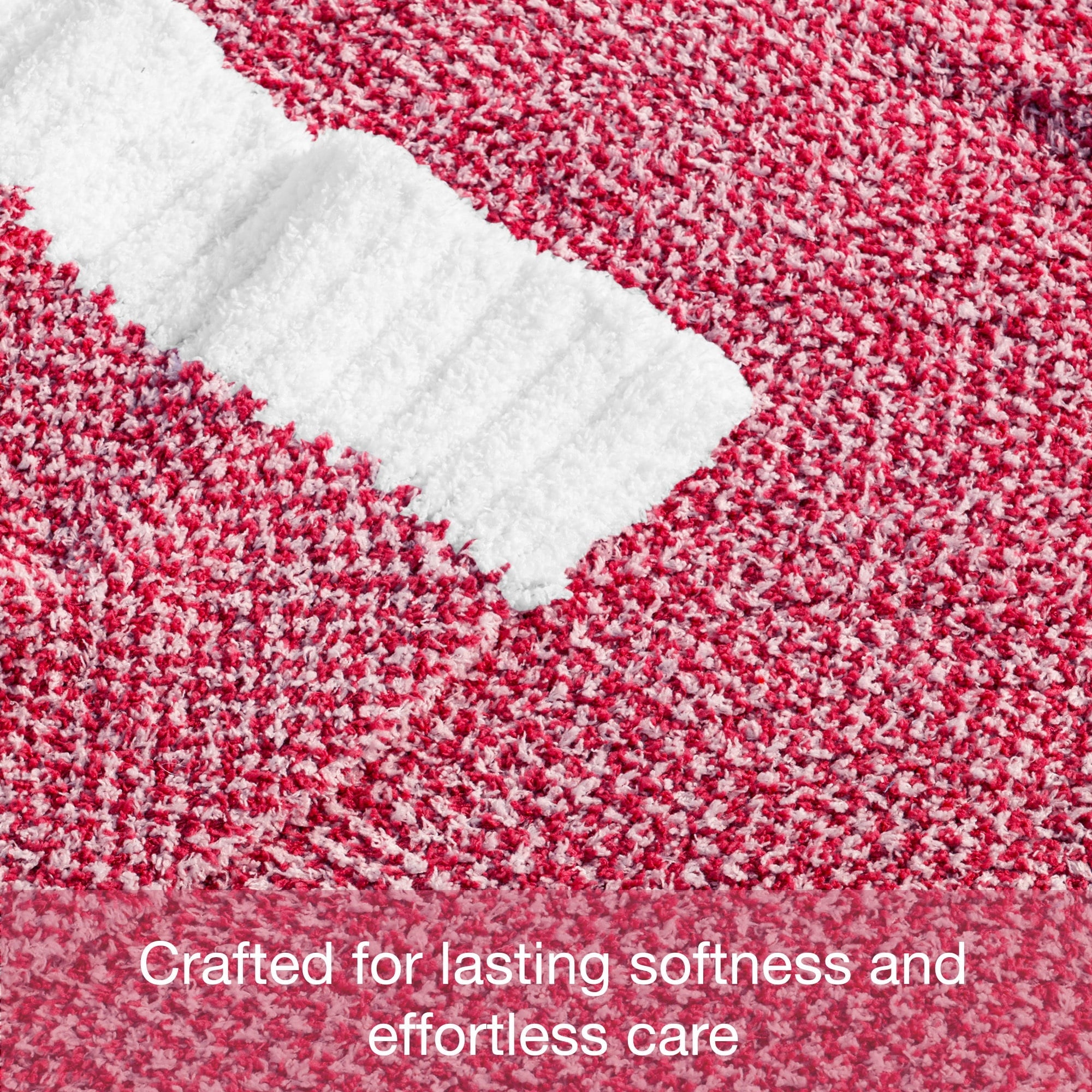 Reversible Sherpa Knit Throw Blanket, Ultra Soft Cozy Fluffy Blankets, Lightweight Fuzzy Plush Throw for Couch and Bed, Mixed Red, 50"x60" - Super Soft Reversible Sherpa Flannel Blanket Detail