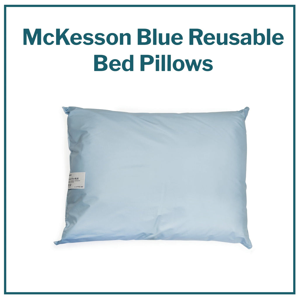 Fluffy Shredded Reusable Water-Resistant Soft Polyester Fill Blue Bed Pillow, 19" x 25", 1 Ct - Ergonomic Memory Foam Pillow for Neck Pain Support Detail