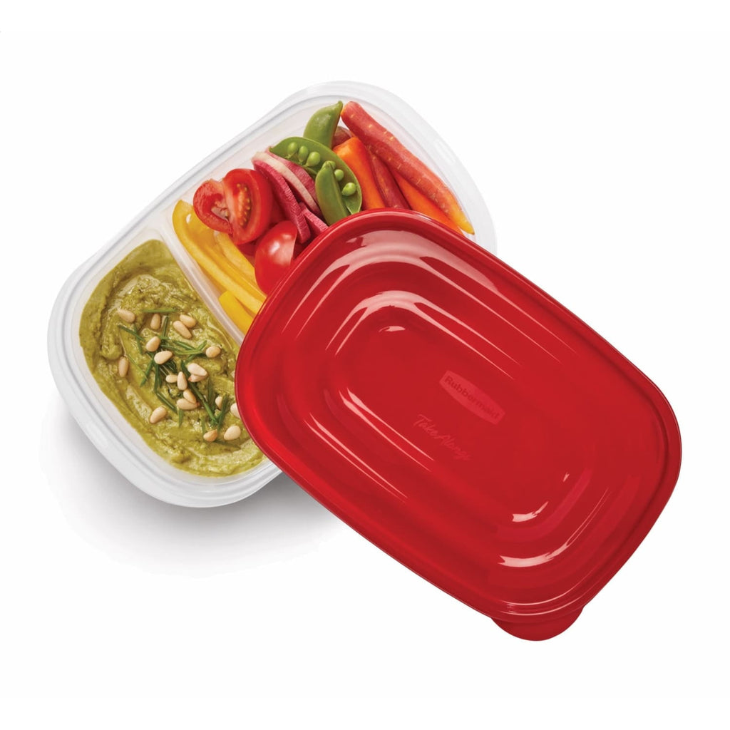 Fun Food Fidget alongs Divided Rectangular Food Storage Containers, 3.7 Cup, 3-Pack - Fun Food Fidget Cookie Squishable Toy Detail