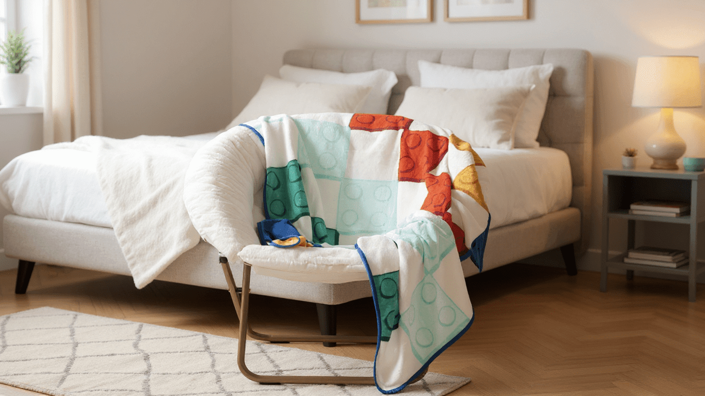 Reversible Sherpa Kids Multicolor Coral Fleece Throw Blanket for Ages 3+, 46" x 60" - Lightweight Plush Warm Blanket for All Seasons - Default Title