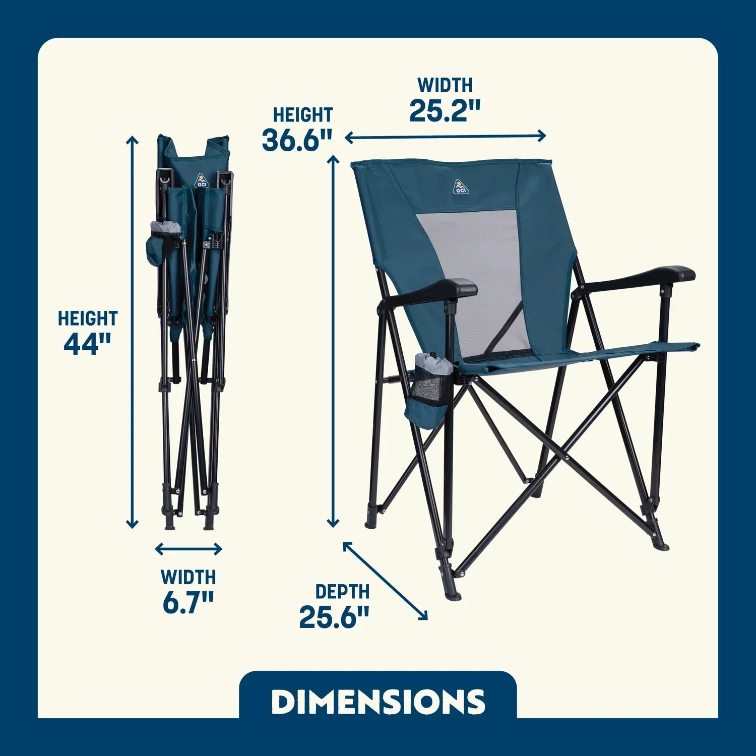 Ultra-Compact Eazy Chair - Choice 976 - Pico Compact Folding Camp Chair with Carry Bag Detail
