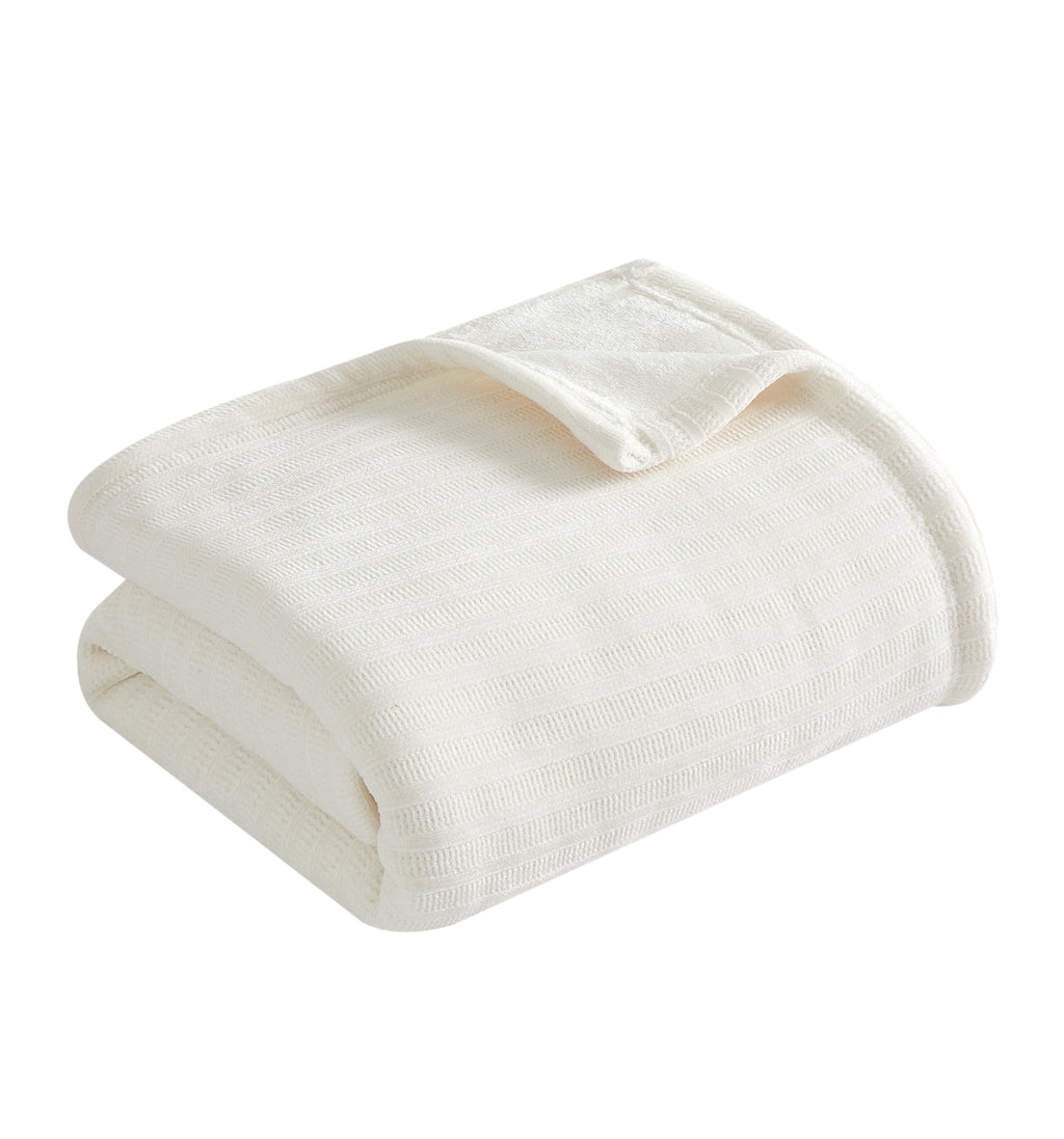 Cozy Fleece Cozy Chenille Reverse to Plush Soft Couch Throw, Vanilla Dream, Standard Size - Super Soft Reversible Sherpa Flannel Blanket Detail