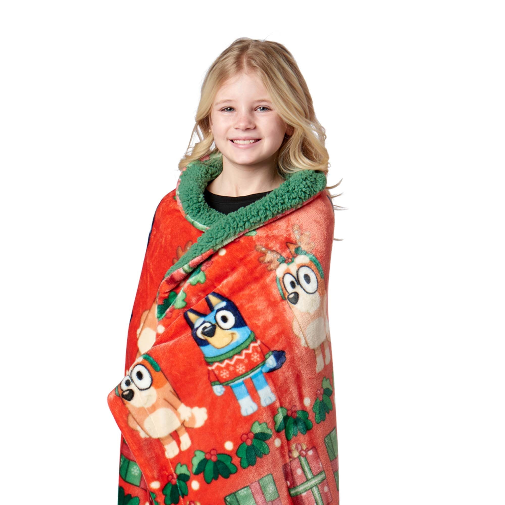 Super Soft Flannel Holidays are Nice Silk Touch Throw Blanket with Sherpa Reverse 50 x 60 inches - Super Soft Reversible Sherpa Flannel Blanket Detail