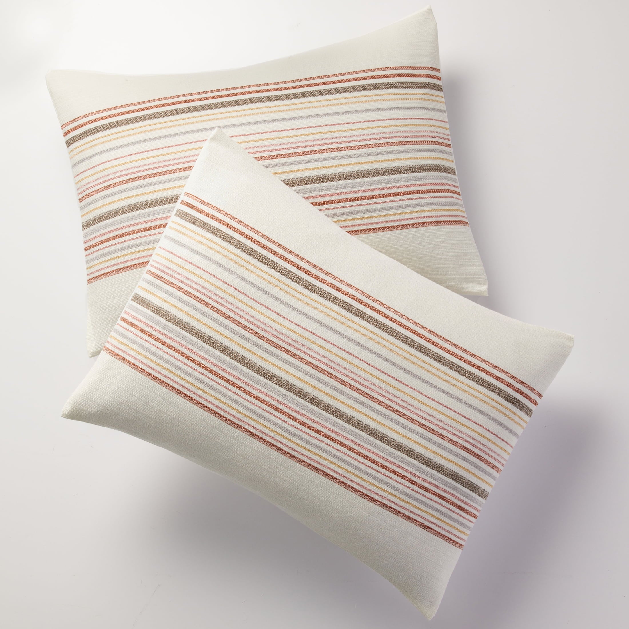 All-Season 3-Piece Red Yarn Dye Stripe Comforter Set, Full/Queen - Luxurious Quilted Duvet Cover Set Detail