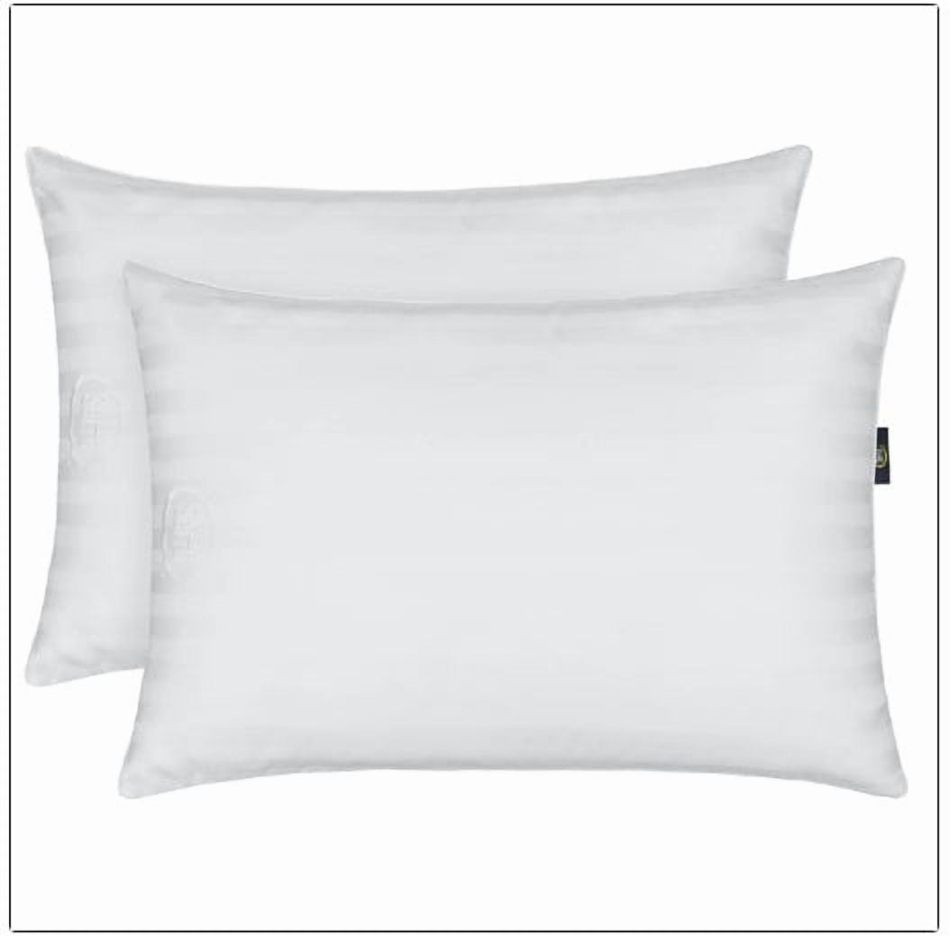 Orthopedic Support Comfy Sleep Bed Pillow Queen Size, Pack of 2 - Ergonomic Memory Foam Pillow for Neck Pain Support Detail