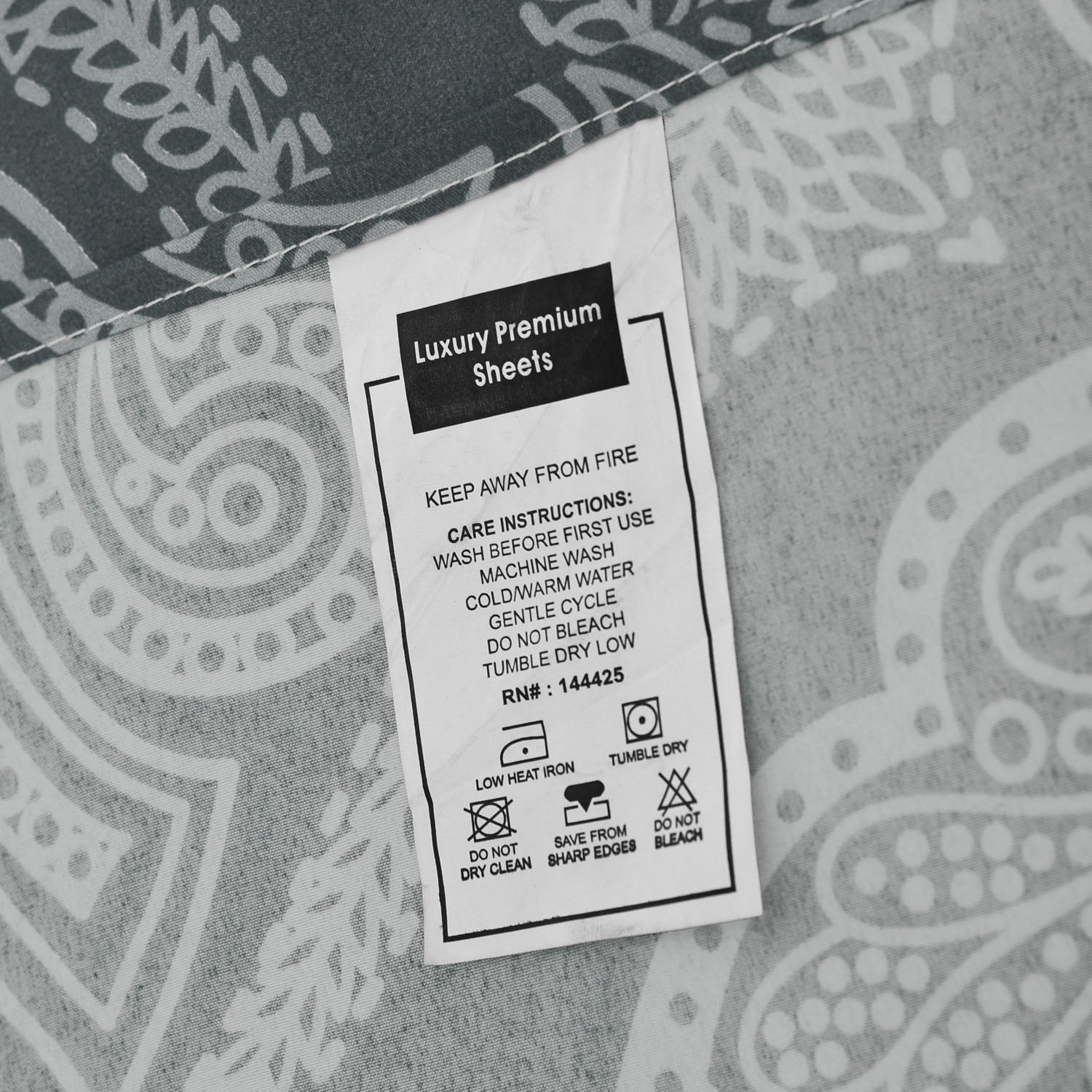Breathable Luxury Queen Bed Sheets Set - 6 Piece Brushed Microfiber Bed Sheet - Shrinkage and Fade Resistant - (Queen, Grey) - Premium Ultra-Soft Pillowcase Pair for Sleeping Detail