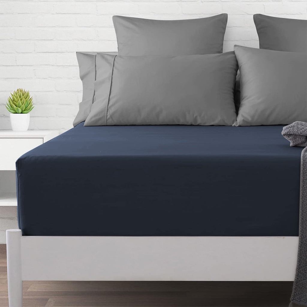 Breathable Luxury Bed Sheet, Queen Size - Deep Pocket Soft Wrinkle and Fade Resistant - Breathable Egyptian Cotton Flat & Fitted Sheets Detail