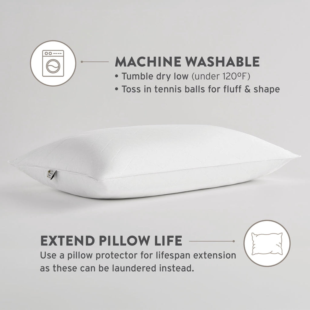 Decorative Plump Sahara Nights | Stomach & Back Sleeper Pillow for Adults | , 100% Cotton Case, Gel Fiber Fill | Soft, Machine Washabl... - Ergonomic Memory Foam Pillow for Neck Pain Support Detail