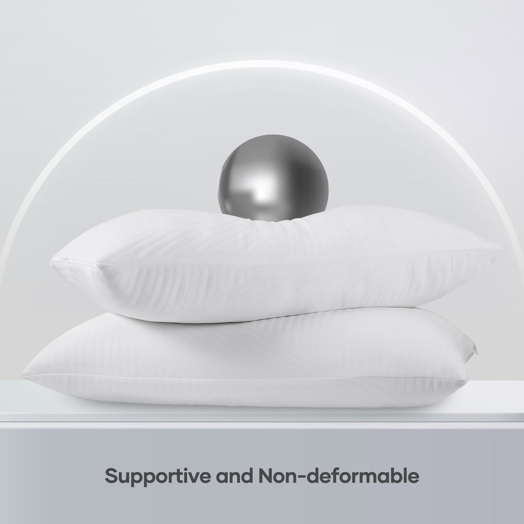 Hotel Collection Shredded Memory Foam Pillow 2 Pack Pillow for Bed, Side, Back and Stomach Sleepers, CertiPUR-US Certified 28"x20" - Ergonomic Memory Foam Pillow for Neck Pain Support Detail