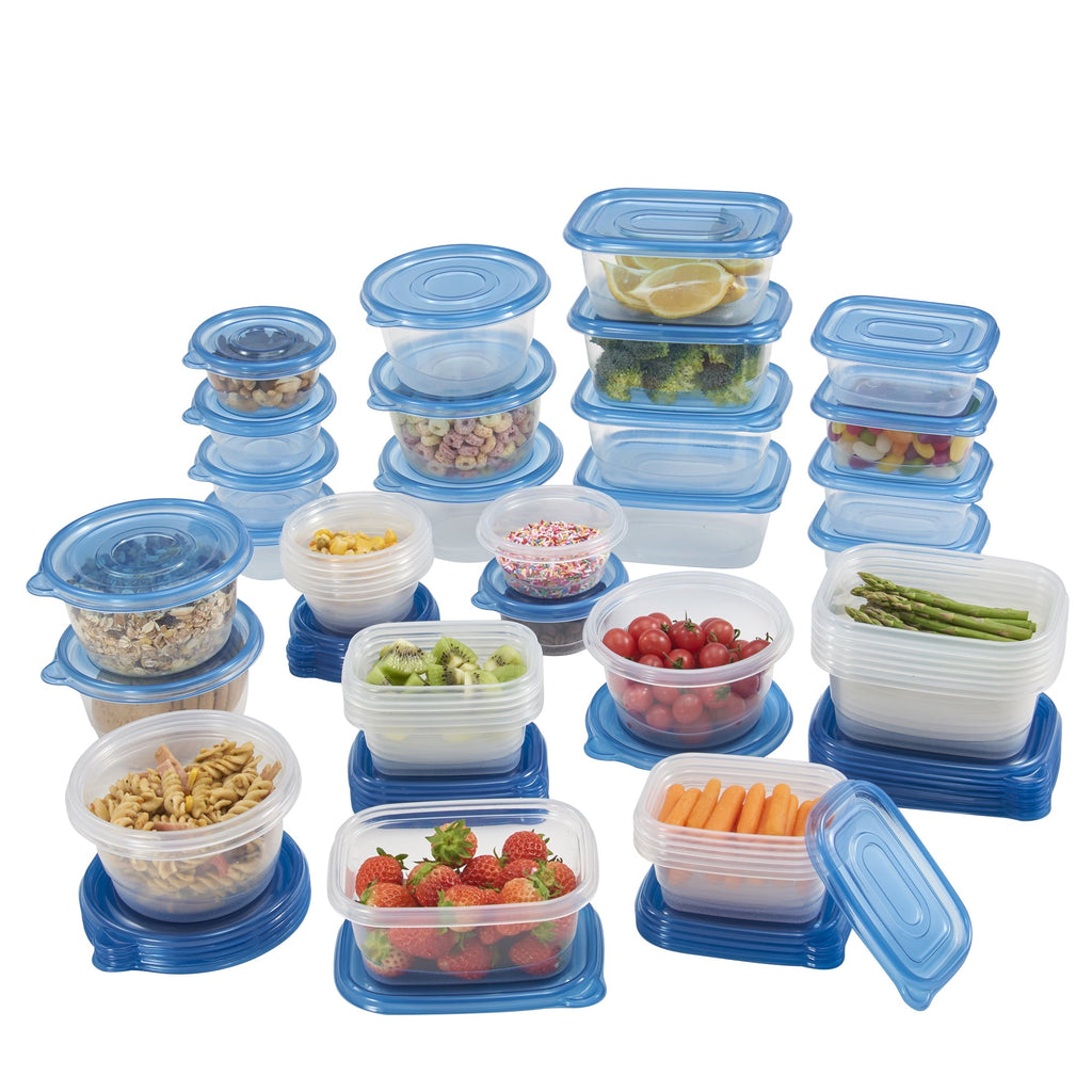Playful Geometric 92pc Plastic Food Storage Container set, Ideal Use for Refrigeration Storage and Organization,... - Fun Food Fidget Cookie Squishable Toy Detail