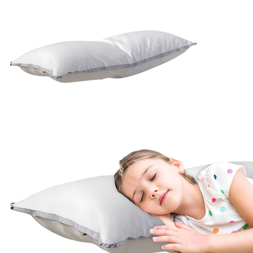 Fluffy Shredded Flat Soft Thin Pillows Queen Size Bed Pillow Hotel Pillows with Down Alternative Fill for Side Back Stomach Sleepers,... - Orthopedic Shredded Foam Bed Pillow Set Detail