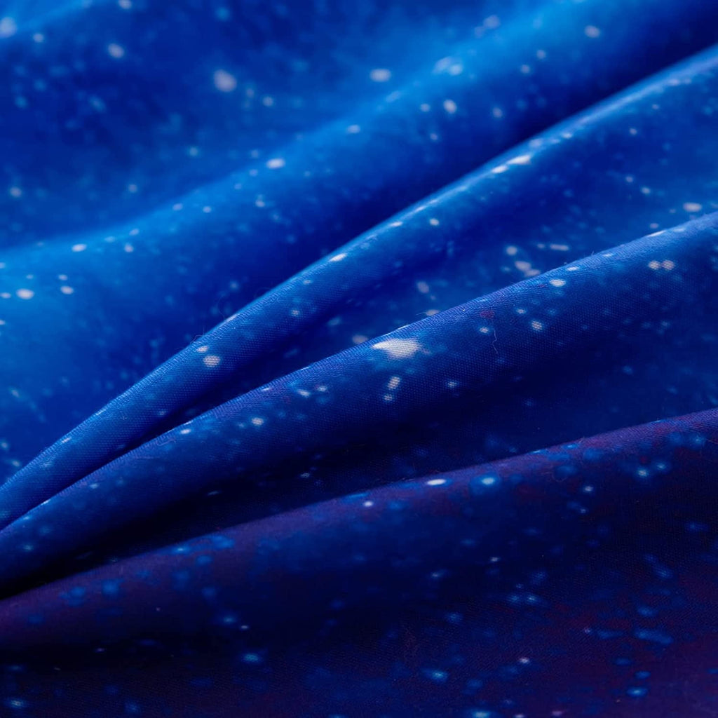 All-Season Galaxy Comforter Set Outer Space Purple Starry Sky Night Pattern Bedding Set for Girls Boys Kids Teens Twin Size with... - Cloud-Like Soft Lightweight Bed Comforter Detail